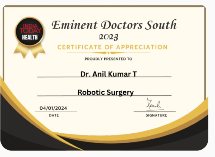 dr anil kumar t award